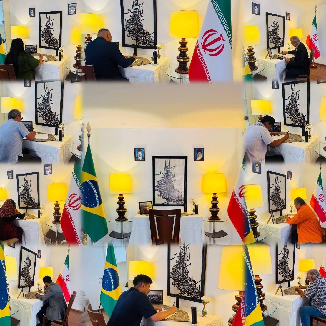 گشایش دفتر یادبود شهدای اقتدار در سفارت ایران در برزیل